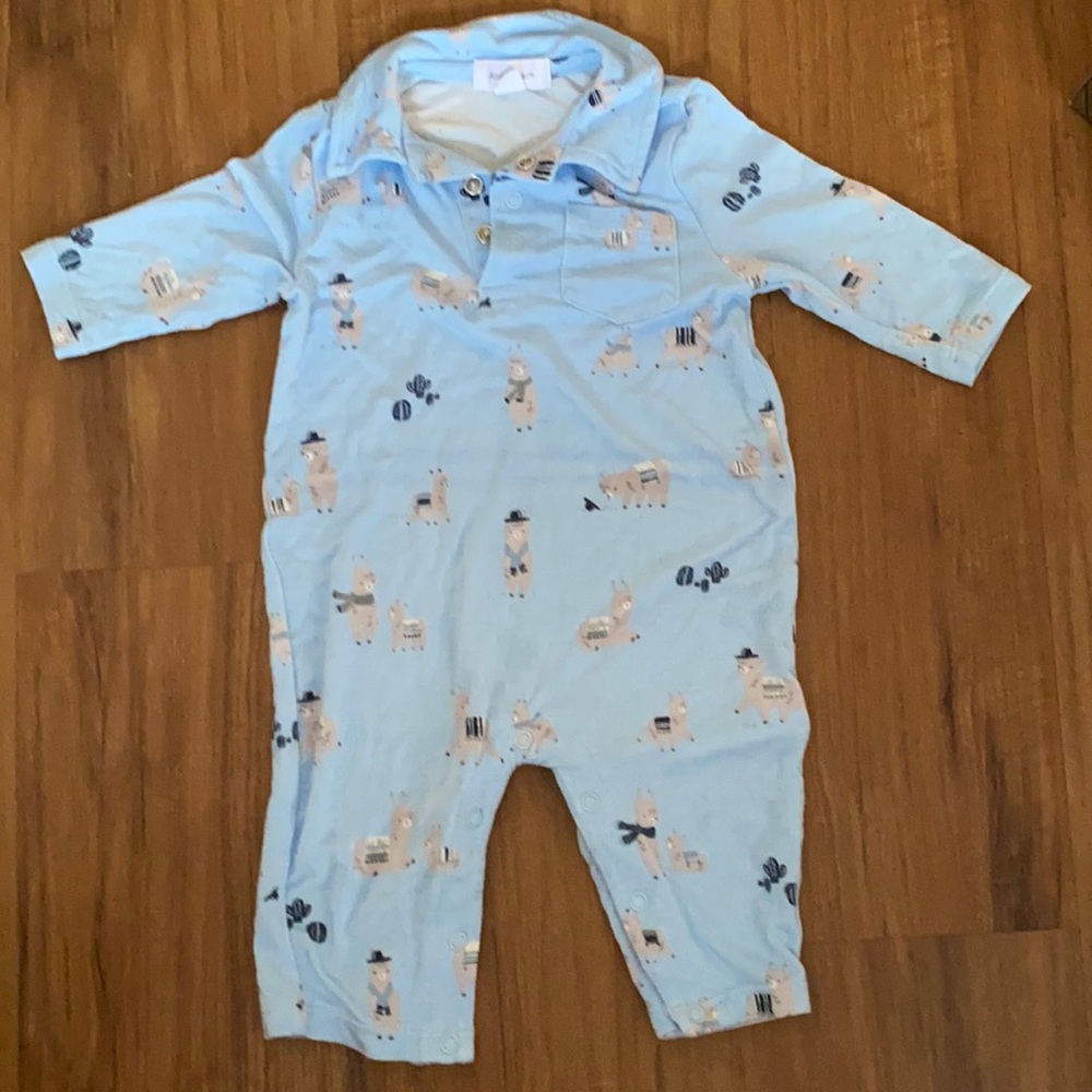 Angel Dear Alpaca Collared Romper